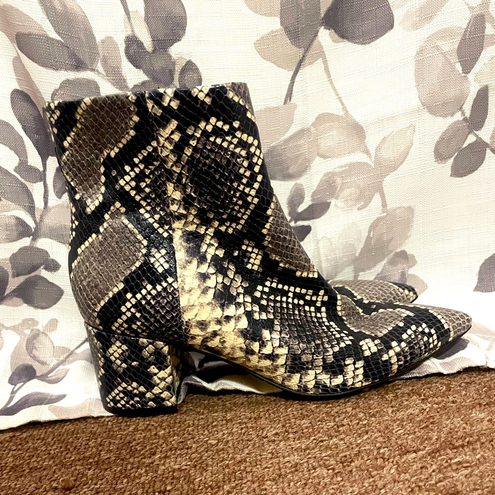Marc Fisher LTD Snakeskin Ankle Boots